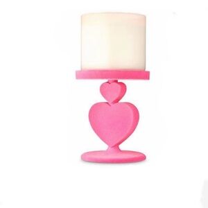 Bath & Body Works Pink Heart Candle Holder
